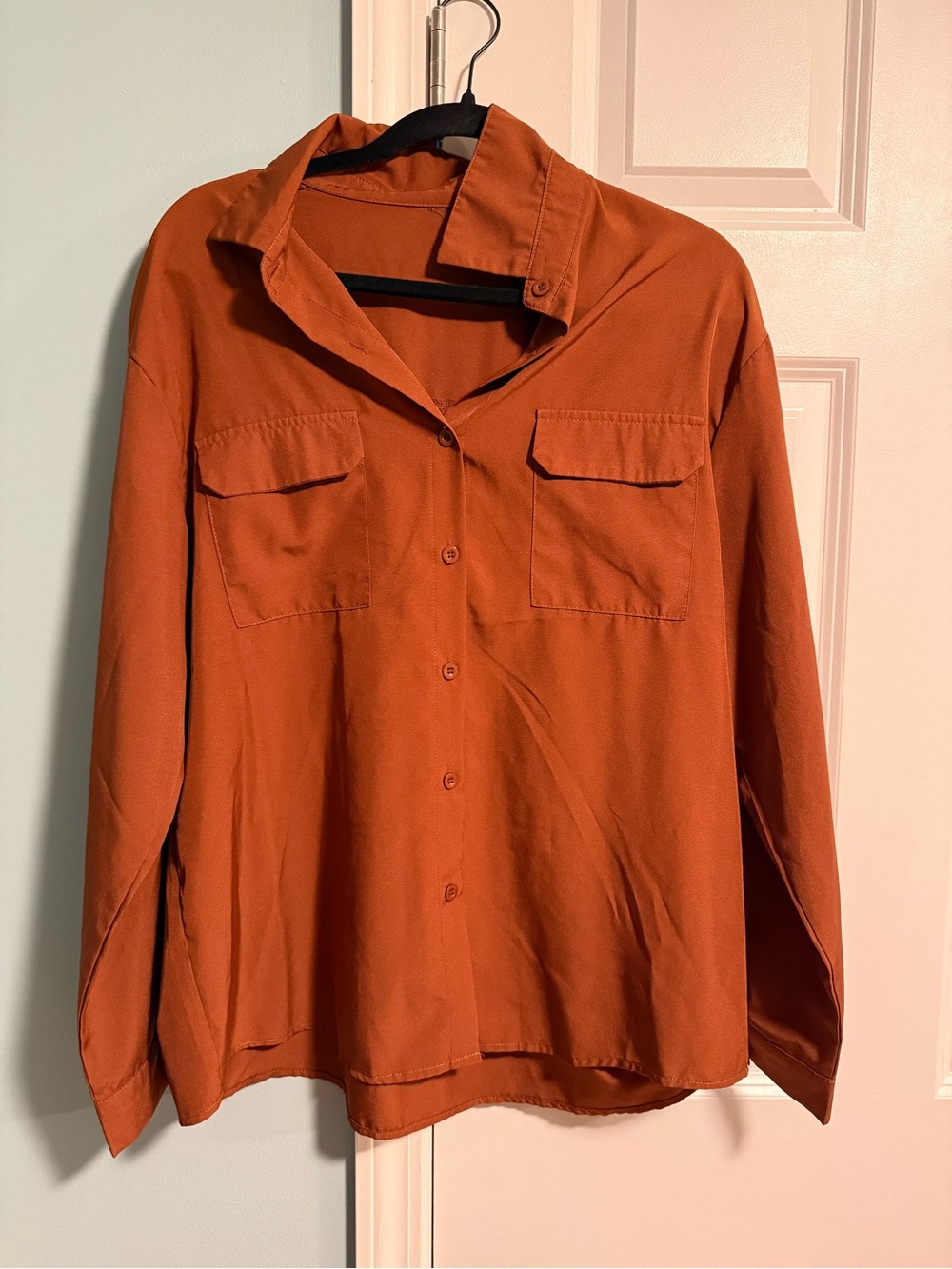 10 Items for $20: Amazon Women's Burnt Orange Button-Down Shirt
